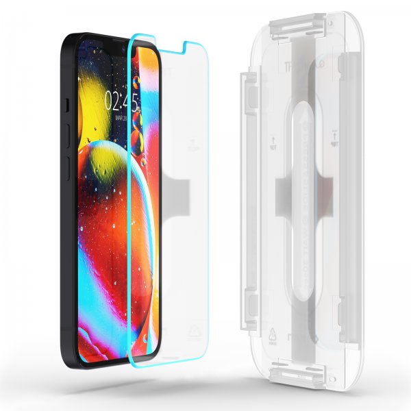 Spigen iPhone 13 Mini Skærmbeskytter GLAS.tR EZ Fit 2-pak