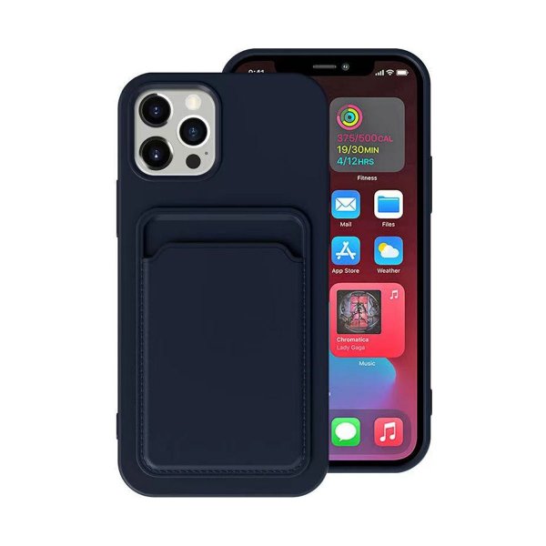iPhone 13 Cover Kortholder Blå