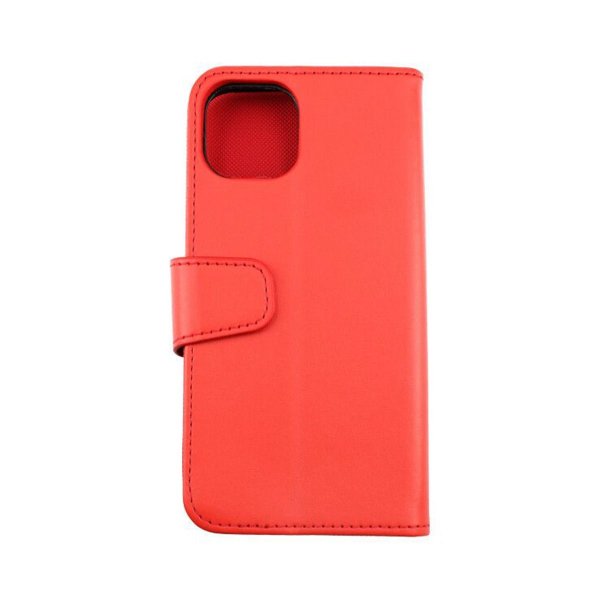 Rvelon iPhone 13 Etui Udklappeligt Kortrum Rød