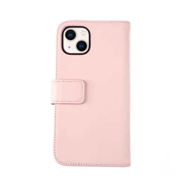 Rvelon iPhone 13 Etui Ægte læder Kortlomme Rosa