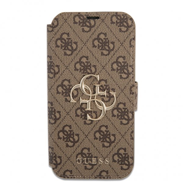 Guess iPhone 13 Pro Cover Metal Logo Brun