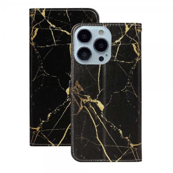 iPhone 13 Pro Cover Motiv Marmor Guld