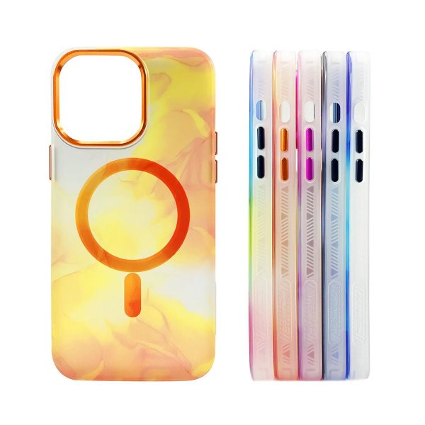 iPhone 13 Pro Cover Mønster Abstrakt Orange