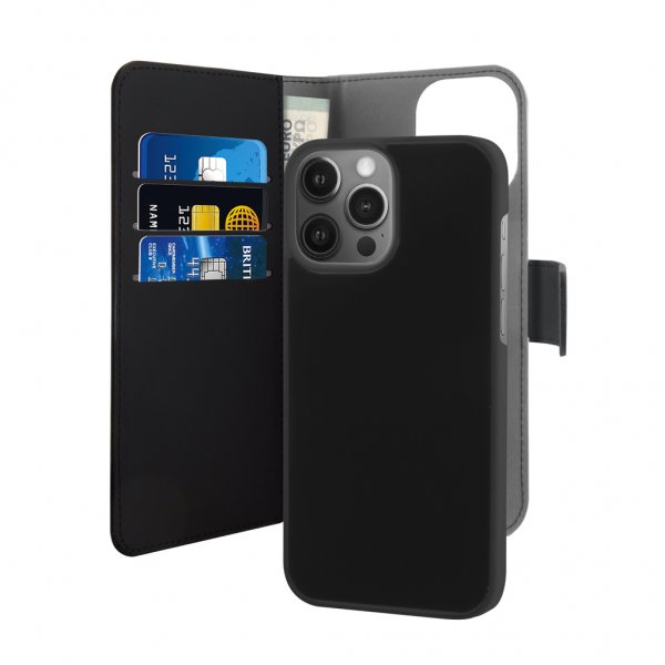 Puro iPhone 13 Pro Max Cover Wallet Detachable 2 in 1 Sort