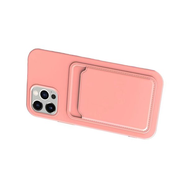 iPhone 13 Pro Max Cover Kortholder Rosa