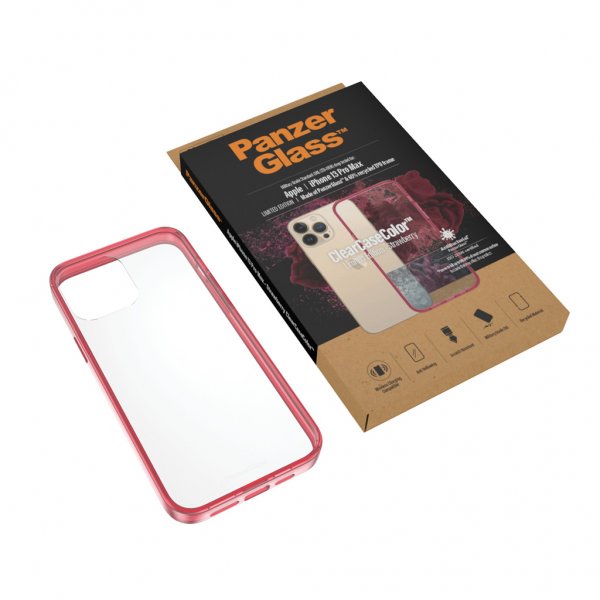 PanzerGlass iPhone 13 Pro Max Cover ClearCase Color Strawberry