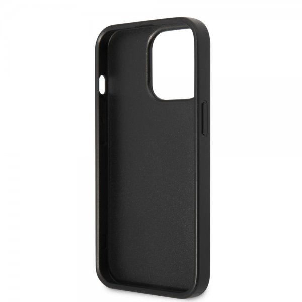 Guess iPhone 13 Pro Max Cover Double Cardslot Metal Triangle Sort