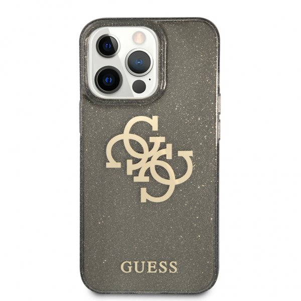 Guess iPhone 13 Pro Max Cover Fuld Glitter Sort
