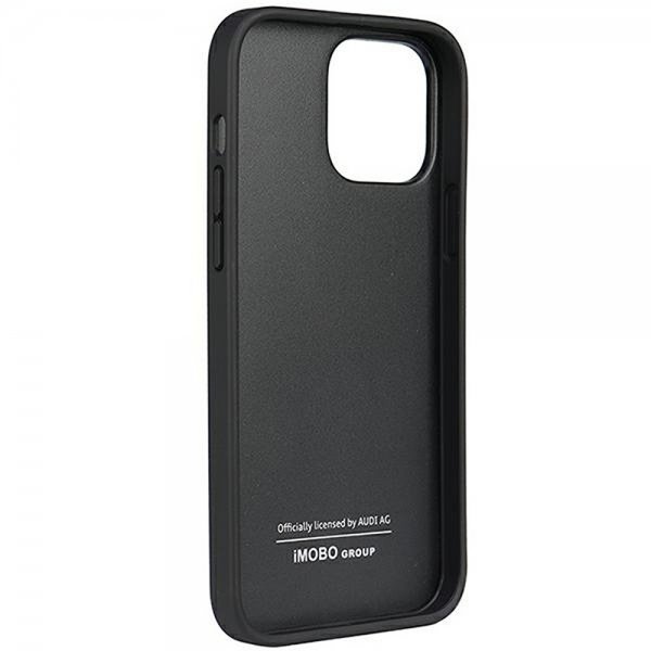 Audi iPhone 13 Pro Max Cover Ægte Læder Sort