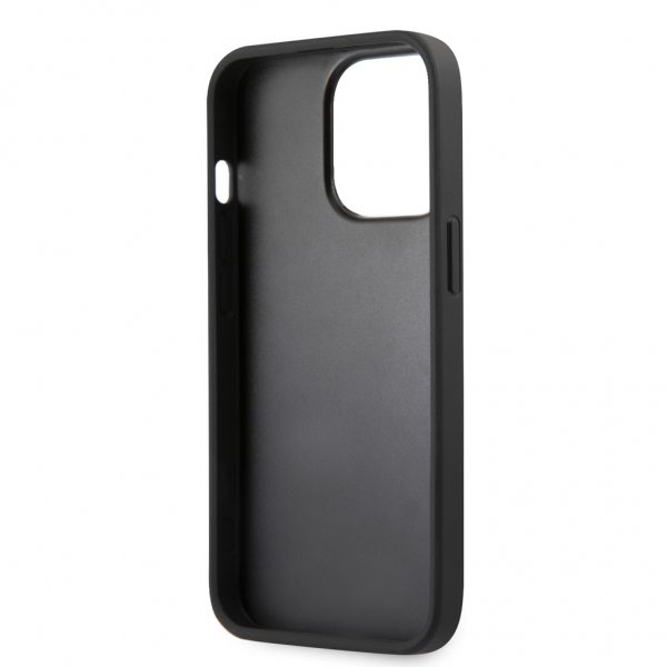 Guess iPhone 13 Pro Max Cover Hot Stamp Metal Logo Grå