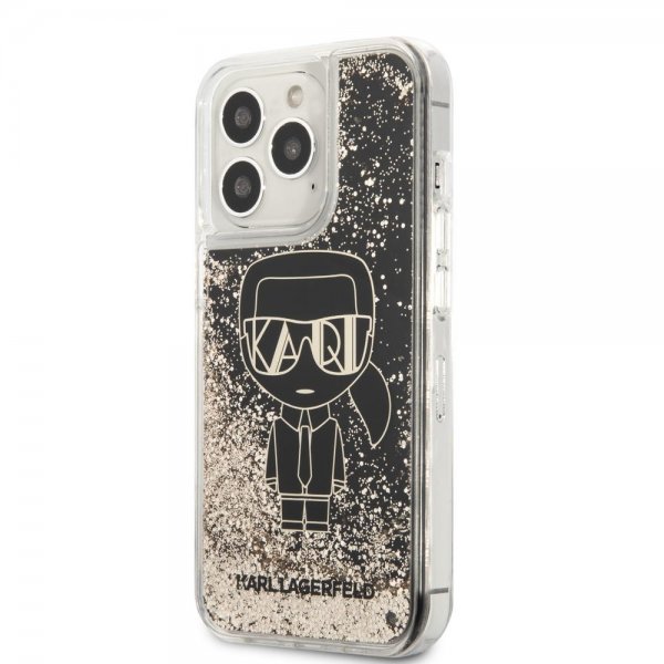 Karl Lagerfeld iPhone 13 Pro Max Cover Liquid Glitter Gatsby Sort