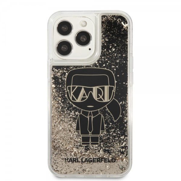 Karl Lagerfeld iPhone 13 Pro Max Cover Liquid Glitter Gatsby Sort