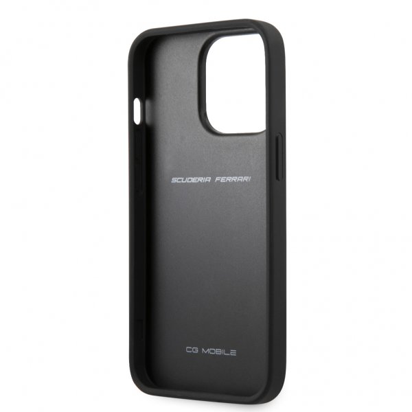 Ferrari iPhone 13 Pro Max Cover Perforeret Sort