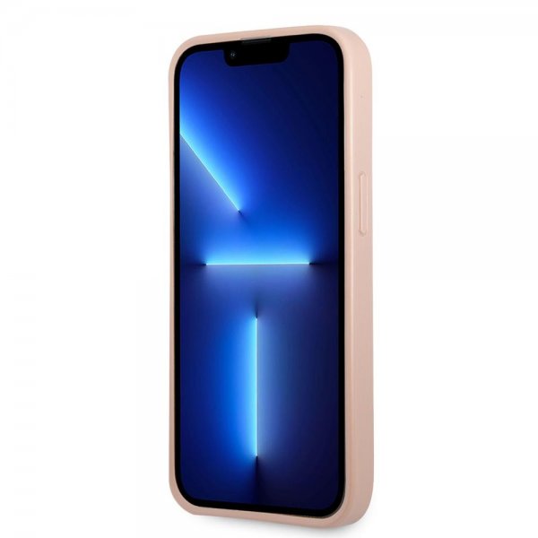 Guess iPhone 13 Pro Max Cover Saffiano Double Cardslot Rosa