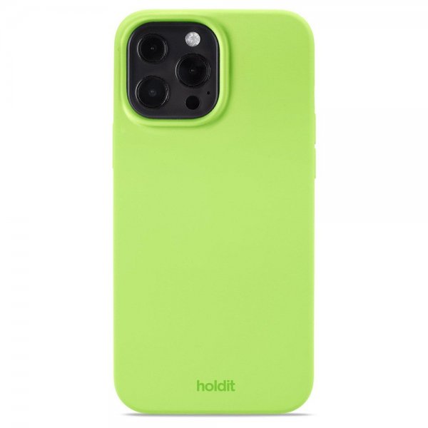 Holdit iPhone 13 Pro Max Cover Silikone Acid Green
