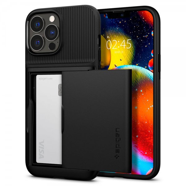 Spigen iPhone 13 Pro Max Cover Slim Armor CS Sort