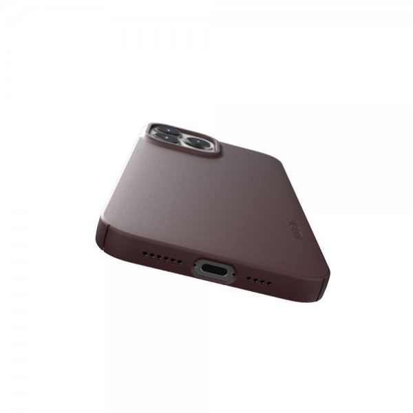 Nudient iPhone 13 Pro Max Cover Thin Case V3 MagSafe Sangria Red