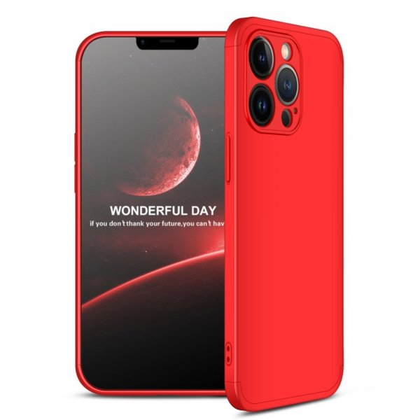 GKK iPhone 13 Pro Max Cover Tredelt Rød