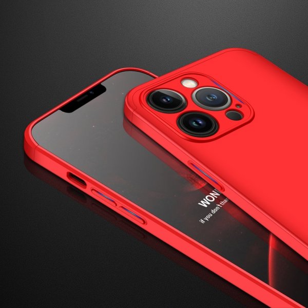 GKK iPhone 13 Pro Max Cover Tredelt Rød