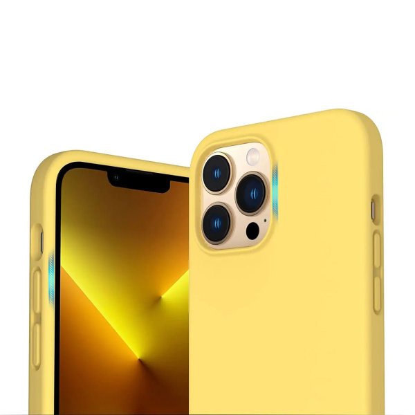 Rvelon iPhone 13 Pro Silikonecover Gul