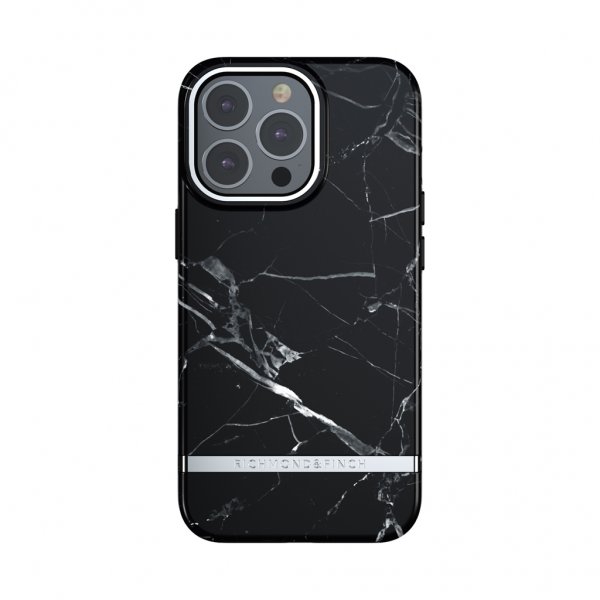 Richmond & Finch iPhone 13 Pro Cover Black Marble