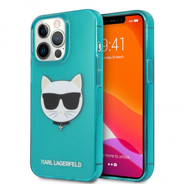 Karl Lagerfeld iPhone 13 Pro Cover Fluo Blå