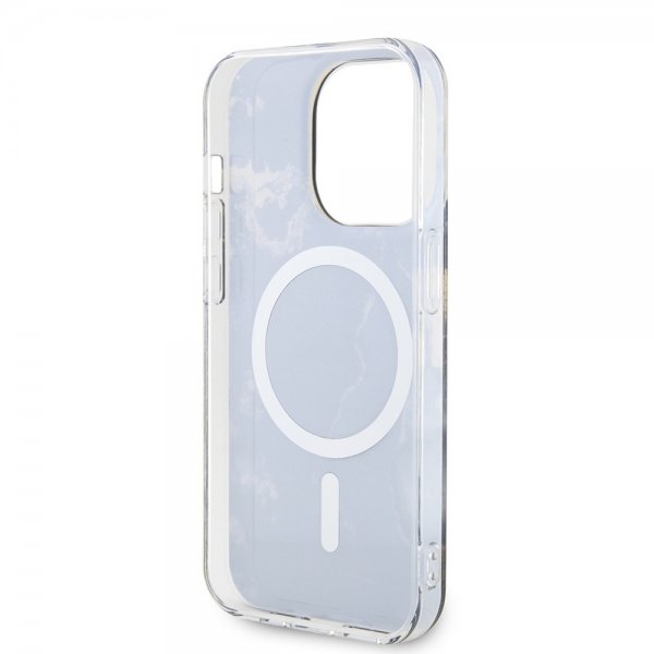 Guess iPhone 13 Pro Cover Golden Marble MagSafe Sort