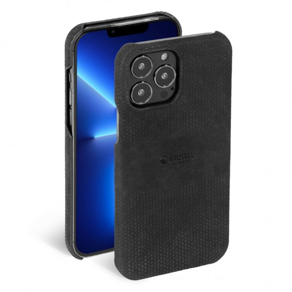Krusell iPhone 13 Pro Cover Læder Sort