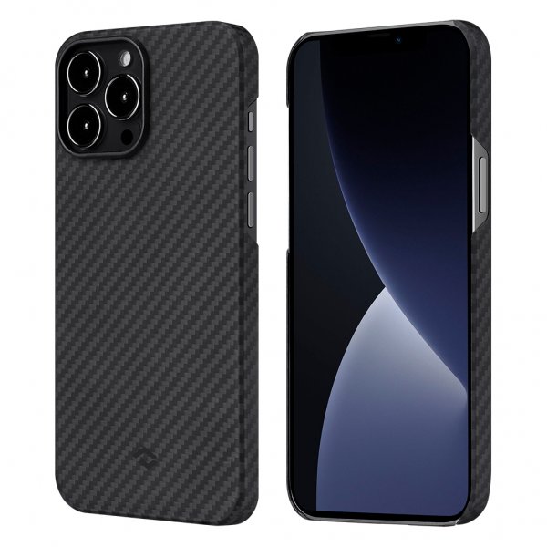 Pitaka iPhone 13 Pro Cover MagEZ Case 2 Sort/Grå Twill