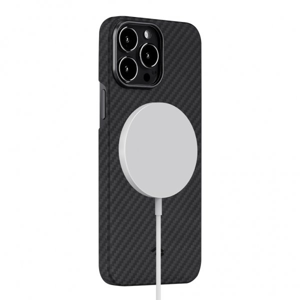 Pitaka iPhone 13 Pro Cover MagEZ Case 2 Sort/Grå Twill