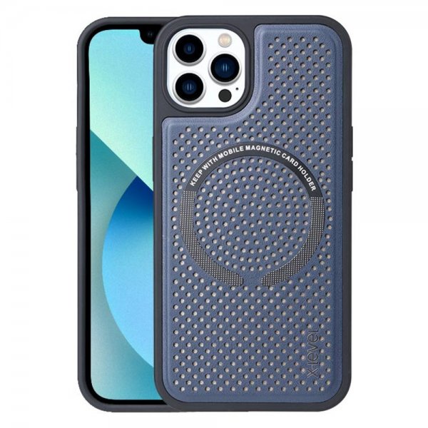 X-Level iPhone 13 Pro Cover Magic Magnets Series Blå