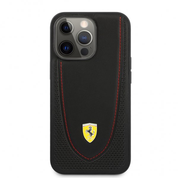 Ferrari iPhone 13 Pro Cover Perforeret Sort
