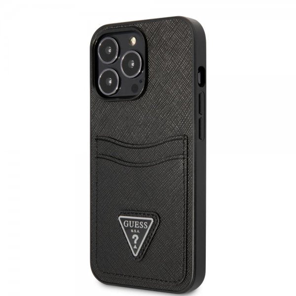 Guess iPhone 13 Pro Cover Saffiano Double Cardslot Sort