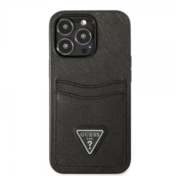 Guess iPhone 13 Pro Cover Saffiano Double Cardslot Sort