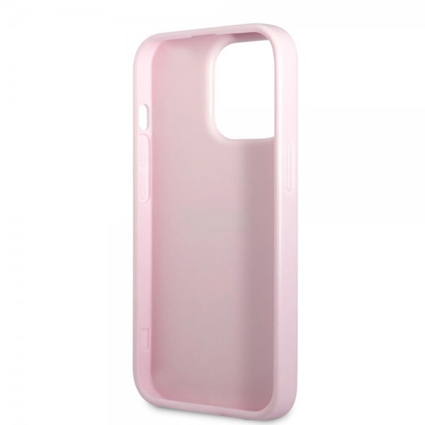 Guess iPhone 13 Pro Cover Saffiano Metal Logo Lilla