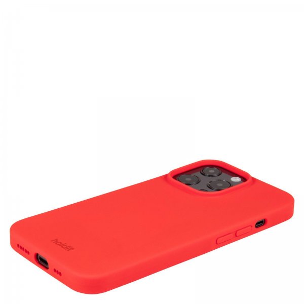 holdit iPhone 13 Pro Silikone Cover Chili Red