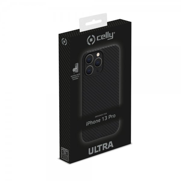 Celly iPhone 13 Pro Cover ULTRAMAG Sort