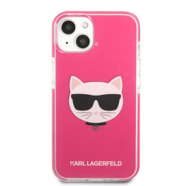 Karl Lagerfeld iPhone 13/14/15 Cover Choupette Fuchsia