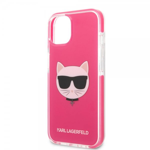 Karl Lagerfeld iPhone 13/14/15 Cover Choupette Fuchsia