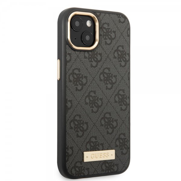 Guess iPhone 13 Cover Metal Plate Logo MagSafe Sort
