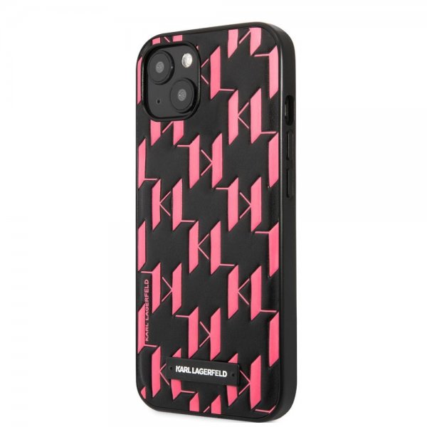 Karl Lagerfeld iPhone 13 Cover Monogram Pattern Rosa