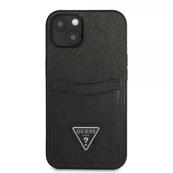 Guess iPhone 13 Cover Saffiano Double Cardslot Sort
