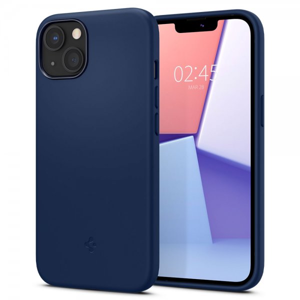 Spigen iPhone 13 Cover Silicone Fit Navy Blue