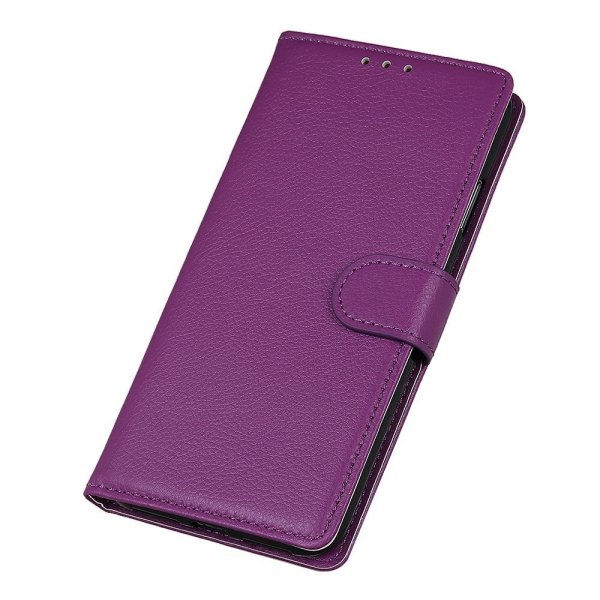 iPhone 14 Plus Cover Litchi Lilla