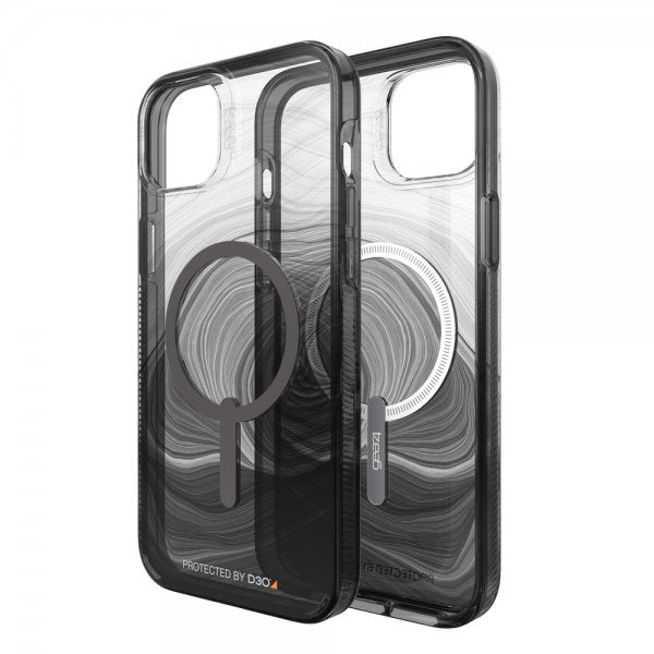 Gear4 iPhone 14 Plus Cover Milan Snap Black Swirl