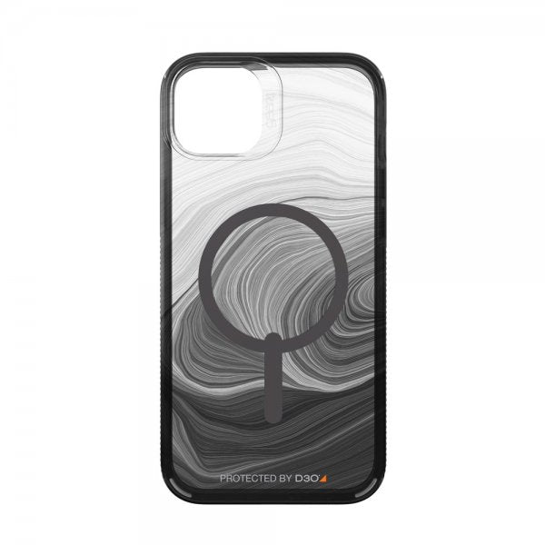 Gear4 iPhone 14 Plus Cover Milan Snap Black Swirl