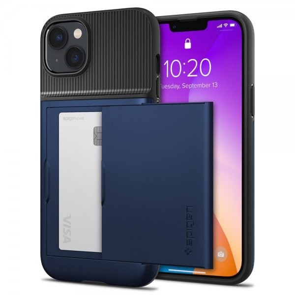Spigen iPhone 14 Plus Cover Slim Armor CS Navy Blue