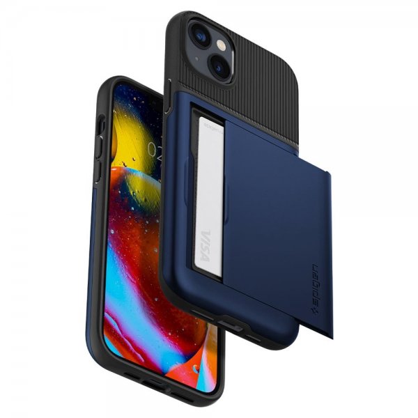 Spigen iPhone 14 Plus Cover Slim Armor CS Navy Blue