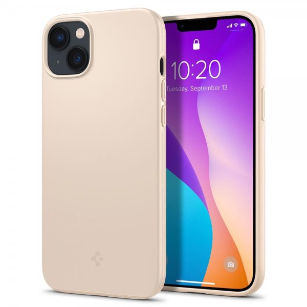 Spigen iPhone 14 Plus Cover Thin Fit Sand Beige