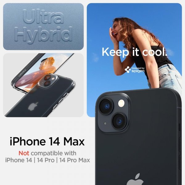 Spigen iPhone 14 Plus Cover Ultra Hybrid Frost Clear
